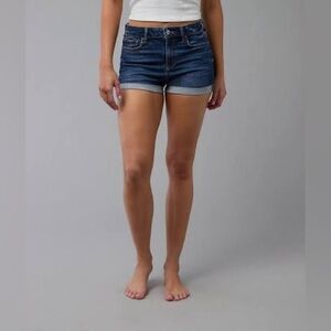 NEW American Eagle Outfitters Ne(x)t Level Stretch Curvy Hi-Rise Shortie Size 0